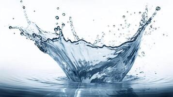 AI generated Fresh Water Splash. created with Generative AI photo