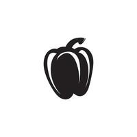 Pepper black icon fresh hot food natural vector design.