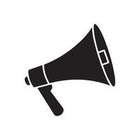 Megaphone icon white background design. Loudspeaker voice call vector. vector