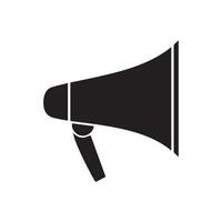 Megaphone icon white background design. Loudspeaker voice call vector. vector