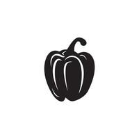 Pepper black icon fresh hot food natural vector design.