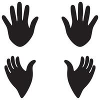 Hand set collection flora design vector art.
