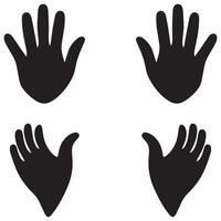 Hand set collection flora design vector art.