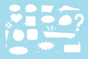 Dynamic Speech Bubbles Collection vector