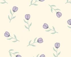 Purple flower pattern design for templates. vector