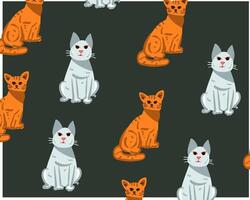 Cats cute design for templates. vector