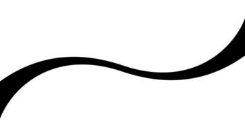 Squiggle element, swoosh swash line stroke, curve wavy thin stripe vector