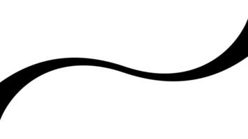 Squiggle element, swoosh swash line stroke, curve wavy thin stripe vector