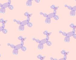 Balloon cute dog pattern design for templates vector