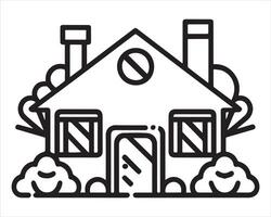 House Icon Set Drawn By Hands Vector illustration On White Background