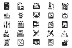 conjunto de flecha icono conjunto vector diseño en blanco antecedentes ilustración