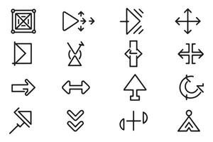 Set Of Arrow Icon Set Vector Design On White Background illustration