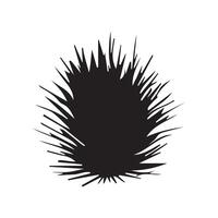 Brush circles round shape Stock black color design. vector