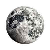 AI generated Moon clip art png