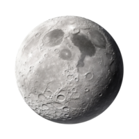 AI generated Moon clip art png