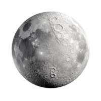 AI generated Moon clip art png