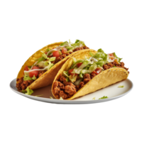 AI generated Mexican tacos clip art png