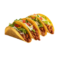 AI generated Mexican tacos clip art png