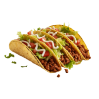 AI generated Mexican tacos clip art png