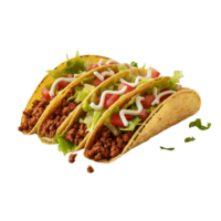 AI generated Mexican tacos clip art png