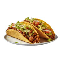 AI generated Mexican tacos clip art png