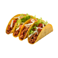 AI generated Mexican tacos clip art png