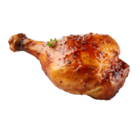 ai généré rôti poulet jambe agrafe art png