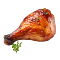 ai généré rôti poulet jambe agrafe art png