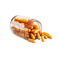 ai gegenereerd verspreide capsule klem kunst png