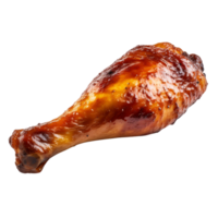 ai généré rôti poulet jambe agrafe art png