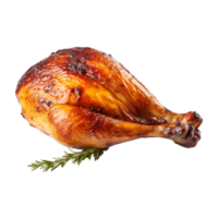 ai généré rôti poulet jambe agrafe art png