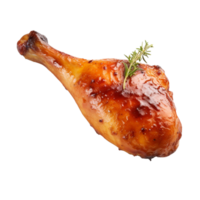 ai généré rôti poulet jambe agrafe art png