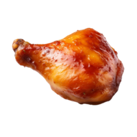AI generated Roasted chicken leg clip art png