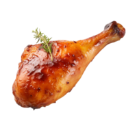 ai généré rôti poulet jambe agrafe art png