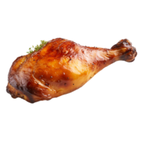 ai généré rôti poulet jambe agrafe art png