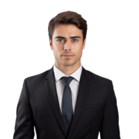 AI generated Portrait of young businessman clip art png