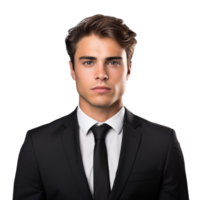 AI generated Portrait of young businessman clip art png