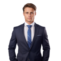 AI generated Portrait of young businessman clip art png