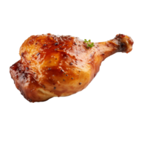 ai généré rôti poulet jambe agrafe art png