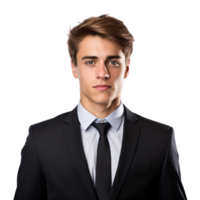 AI generated Portrait of young businessman clip art png