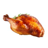 ai généré rôti poulet jambe agrafe art png