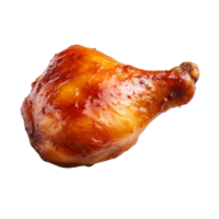 AI generated Roasted chicken leg clip art png