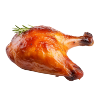 ai généré rôti poulet jambe agrafe art png