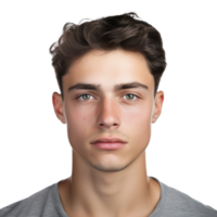 AI generated Portrait of a young man clip art png