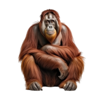 AI generated Orangutan clip art png