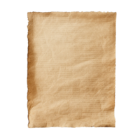 AI generated Old worn paper sheet clip art png