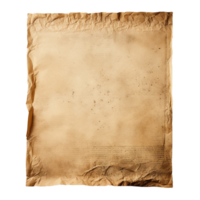 ai généré vieux usé papier feuille agrafe art png