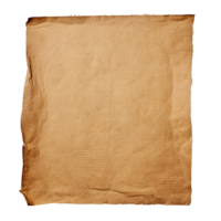 AI generated Old worn paper sheet clip art png