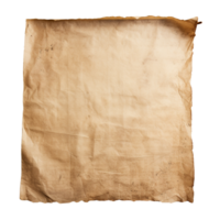 AI generated Old worn paper sheet clip art png