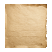 AI generated Old worn paper sheet clip art png